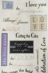 WEDDING DAY SAYINGS Stickers(20pc) MAMBI•Bride•Groom•Honeymoon •Cake•Ceremony••