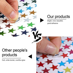 Star Metallic Stickers 2520 PCS 0.6 Foil Stars for Kids Reward & Behavior Cha