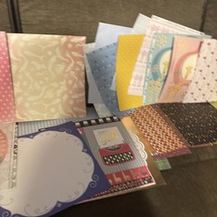 Mermaid Baby Boy Llama 12×12 Paper & Sticker Lot – Scrapbooking