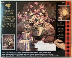 Paint by Number Set Oriental Fan Painting, Plaid 22033, Teen/Adult Painting