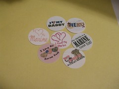 Pre Cut One Inch images I LOVE MY MARINE DADDY BUY NOW! Free Shipping IN US