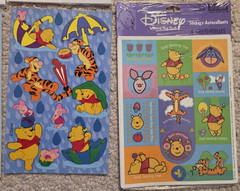 Lot VTG Winnie The Pooh Scrapbook Stickers & Rub Ons Disney Sandylion Hallmark