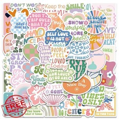 Dovipta Stickers Motivational 50 Pcs Preppy
