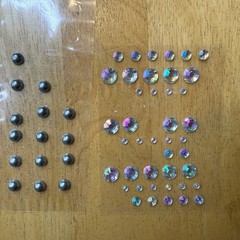 Craft Jewel and Pearl Sticker Lot Huge Assortment of Rhinestones Adhesives