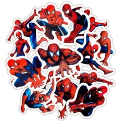 Stickers Spiderman Superhero Skateboard Vinyl Laptop Luggage Decal Flask 32 pcs