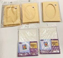 Keepsake Card Frames for Photographs or Needlework lot of 5 package