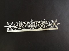 Snowflake Border die cut embellishments 5 pcs 1-1/2” x 6-1/2” Choose Color