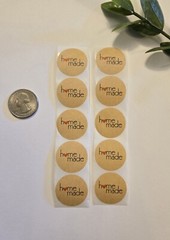 20 «Homemade» Stickers/Craft Fair Stickers/Bake Sale/Home Business Stickers