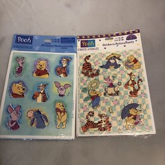 Vintage Disney Winnie The Pooh Stickers 2 packages sealed Tigger Eeyore piglet