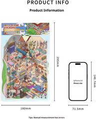 2 Set Large DIY Miniature Landscape Sticker Set 9.7 X 7 Inch, over 500 Pieces