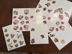 Big Lot 80s STICKERS Trend Scratch Sniff Lollipop Kitten Red Hots Hot Fudge Jell