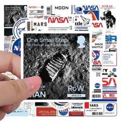 50pcs NASA Stickers, Astronaut stickers, Space Ship, Waterproof Sticker, 145