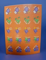 Vintage CTP 2009 Sheet Of Scratch n Sniff Grape Scented Stickers New