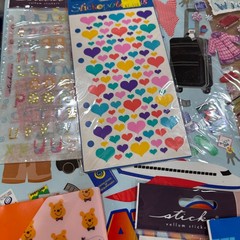 Scrapbooking Sticker & Stencil Lot EK Success Disney Jolee’s Fiskars Holiday