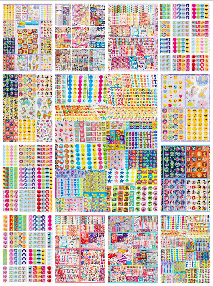 Huge Lot 959+ Stickers For Planner Craft Scrapbook Album Journal Books Projects