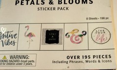 The Paper Studio Petals Blooms Sticker Book Flamingo Stick a Bilities