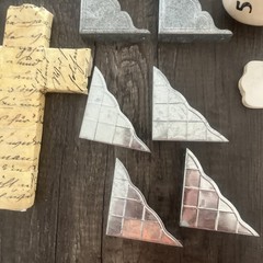 Junk Journal Scrapbook Embellishment Lot Crosses Metal Corners Corks DIY 100pc