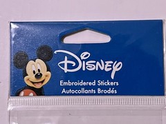 Disney Embroidered Sticker Disney Title Black Red Scrapbooking