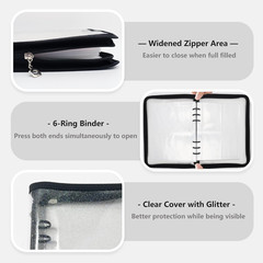 Sticker Storage Organizer Binder A5 Sticker Book Collecting Album Reusable Stick