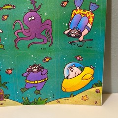 Vintage Gibson Pig Underwater Stickers