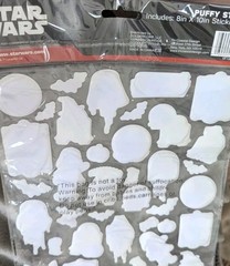 Star Wars Halloween Puffy Stickers Disney 8×10 Sheet Ghost R2-D2 Vader Pumpkin