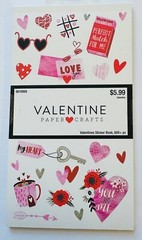 Valentine’s Day Love & Hearts Sticker Book Planner Papercraft Crafts Scrapbook