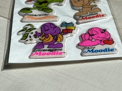 VTG 1983 PUFFY STICKER SHEET NEW MOODIES FEELING EMOTION INSIDE OUT MENTAL HEALT