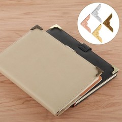 80 Pcs Metal Book Corner Protector, 4 Colors Vintage Iron Book Corner Protect…