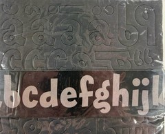 Bazzill Basics 2 Chipboard Alphabets with Numbers Bazzill White and Black Op