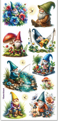 Violette Stickers Rainbow Woodland Gnome Fairy Crafts Planner Supply Scrapbook