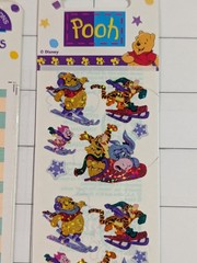 Winnie the Pooh Vintage Stickers Hallmark Sheets Disney Eeyore Piglet Tigger