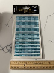 Triveni Craft 837PCS 3MM Adhesive Diamante Lt Blue Rhinestones Scrapbooking Art