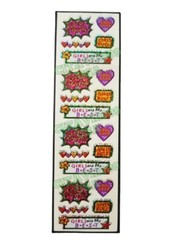 HAMBLY STUDIOS PRISMATIC STICKERS PINK GIRLS RULE – GIRL POWER. RARE RETIRED