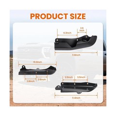 Mud Flap Delete Fit for Chevy Silverado 2500/3500 2020-2025,ABS No-Drill Mud …