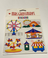 VTG Mrs. Grossman’s Stickers Carnival Amusement Park 2 Sheets 1999 Acid Free NOS