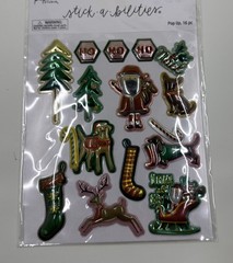 The Paper Studios Stick-A-Bilities Pop Up Christmas Stickers 16 pc