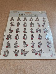 American Traditional Designs~Lil Charms Alphabet Heart~Embellishments
