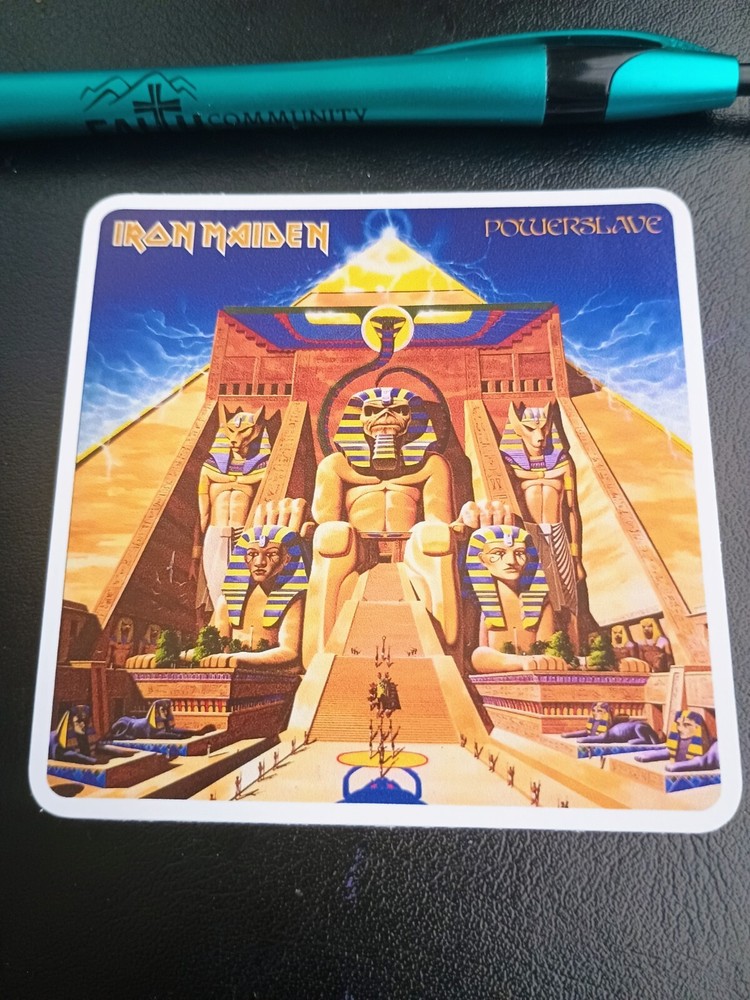 IRON MAIDEN Powerslave STICKER – Mint Condition – CLASSIC HEAVY METAL BAND