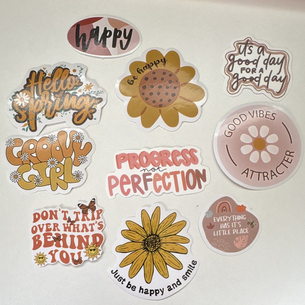 10 Piece Quotes Inspirational Stickers Uplifting Journal Planner WORD IQSIPTO