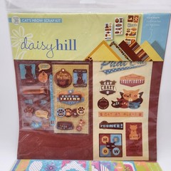 Scrapbooking Lot Daisy Hill Cat Kit K&Company Stickers Paper Crafts Stamps