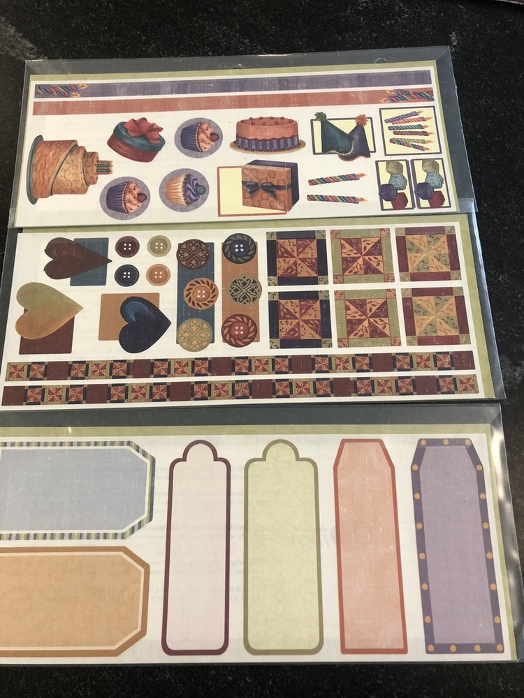 Creative Memories Jumbo Great Lengths Cottage Birthday Family Designs Stickers