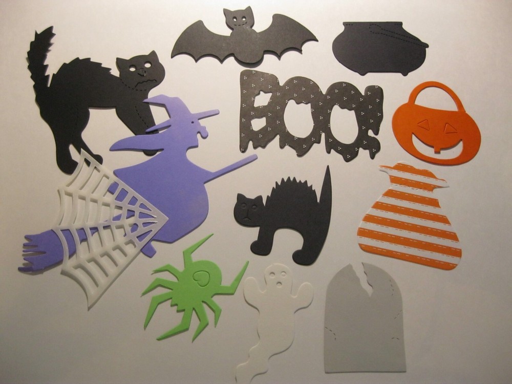 HALLOWEEN Scrapbook Die Cuts (Set of 12)