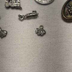 Random Lot Of 8 Charms Jewelry Making Unknown Metals