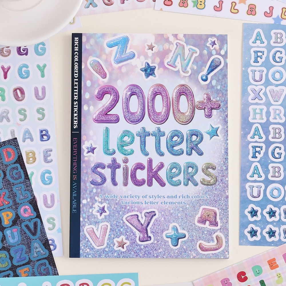 2000+ Pcs Alphabet Sticker for Journaling,Fun & Multicolor Letter sticker