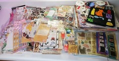 Dog Cat Themed Crafting Lot; Paper & Stickers; Scrapbooking; Card Making – 300+