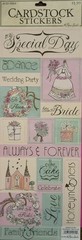 12 Pack Lot Karen Foster Reminisce Stickabilities Dimensional Wedding Stickers
