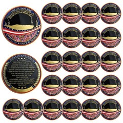 AtSKnSK 24 PCS Military Veterans Challenge Coin Appreciation Gift Thank You f…