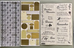 Large Lot of Neutrals Scrapbooking Stickers & Paper 30+ Pgs Paper Studio 112 Etc