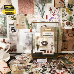 260 PCS Vintage Scrapbooking Supplies Aesthetic Journaling Kit,Large Collection
