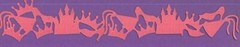 Princess Die Cut Borders – Dark Pink